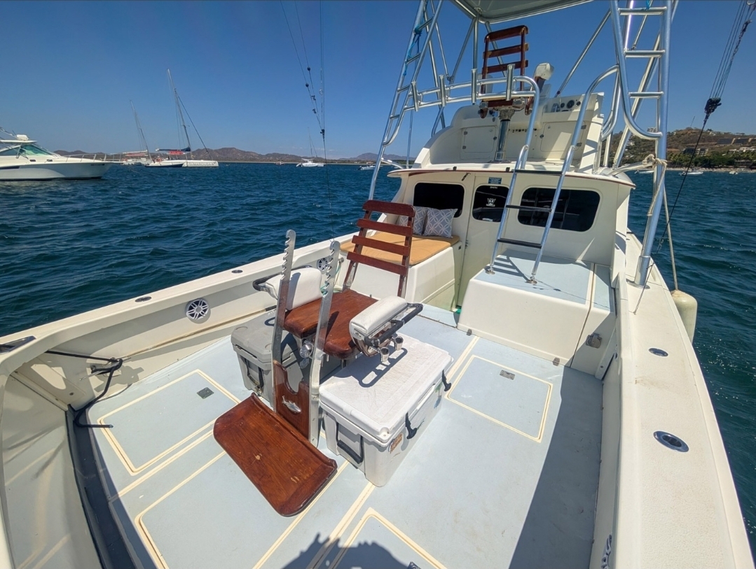 Bachata rear deck with fighting chair and tower