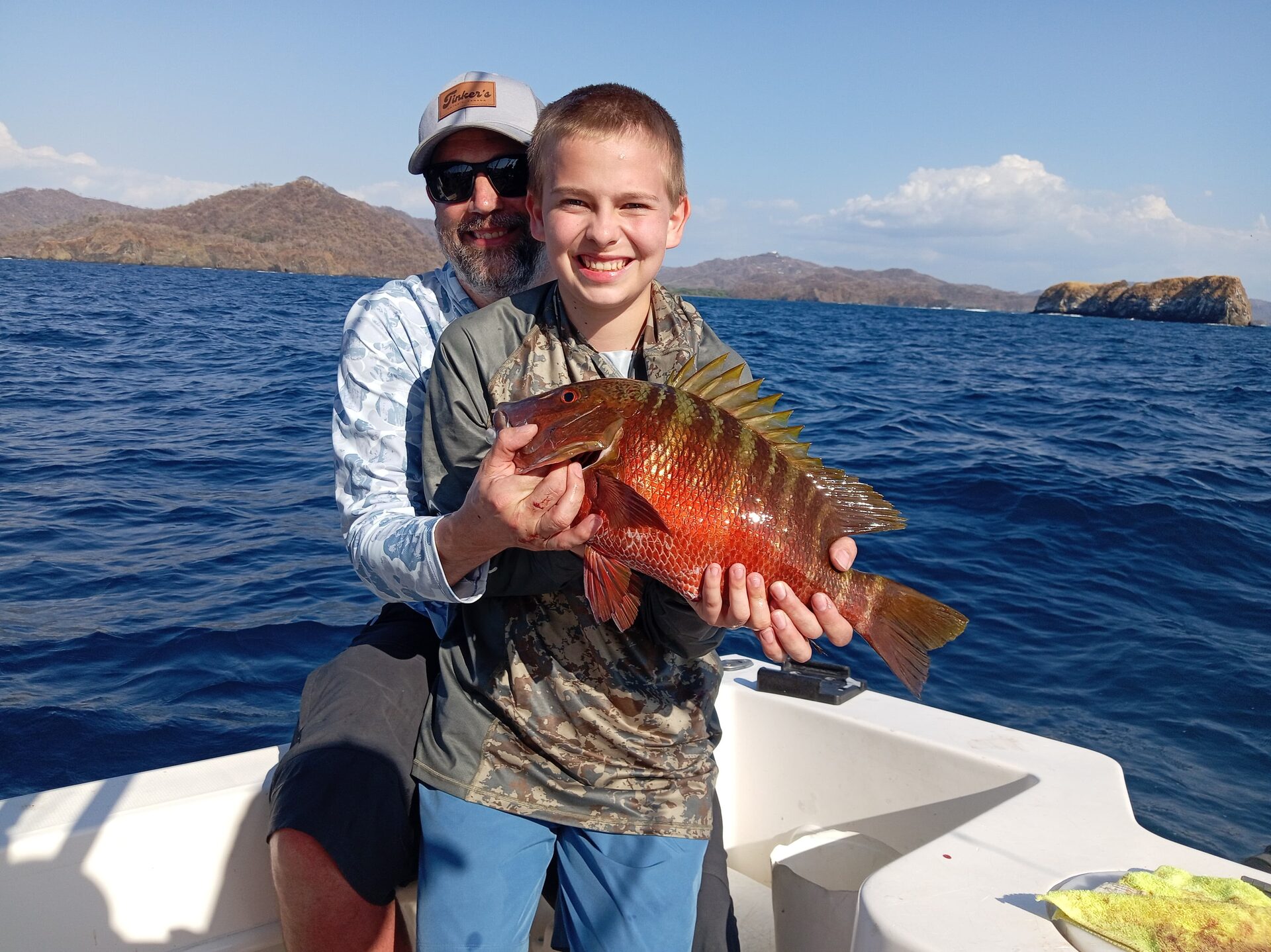 Father & son, mullet snapper